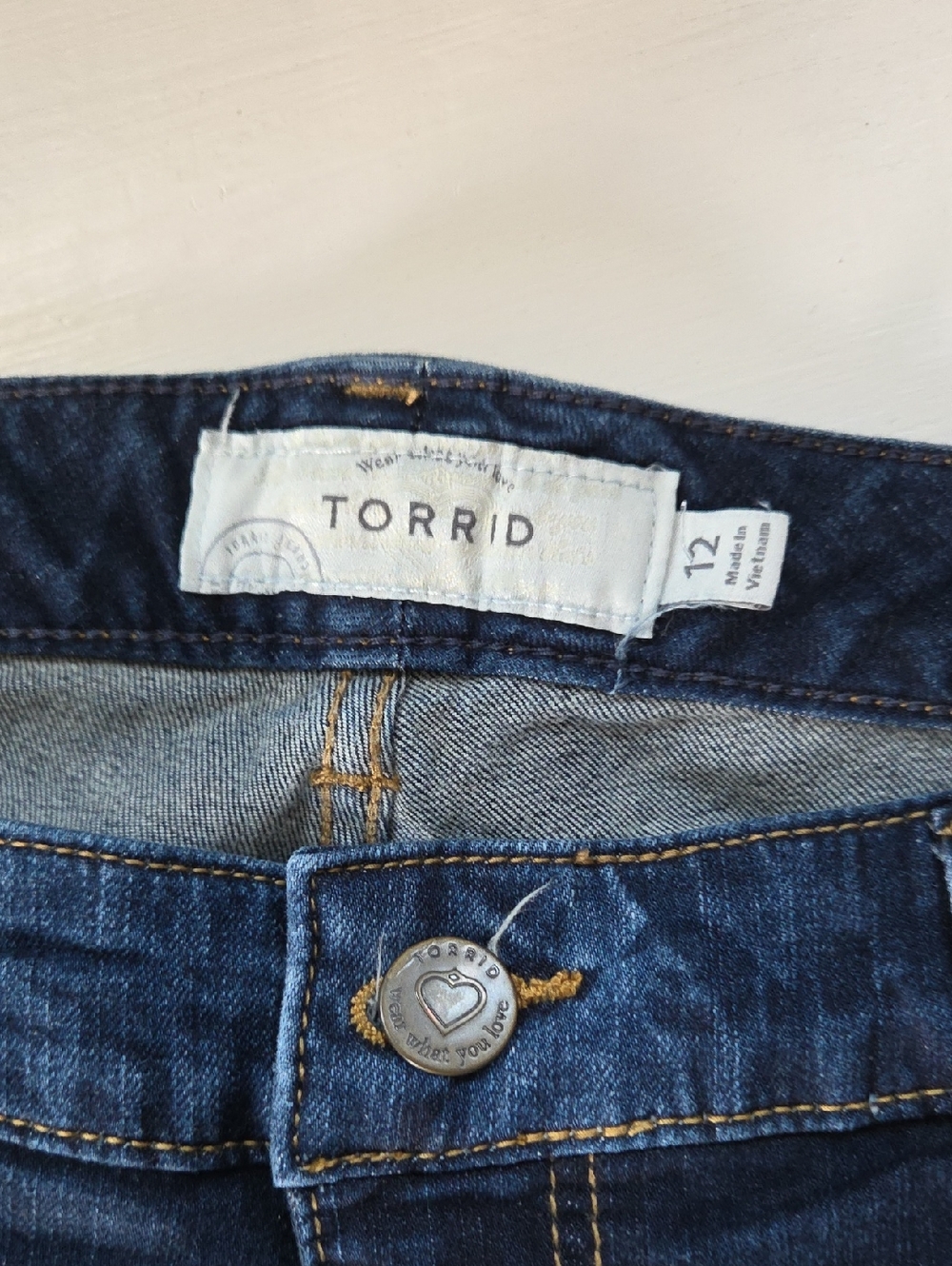 torrid Dark Blue Denim Slim Boot Size 12 Jeans